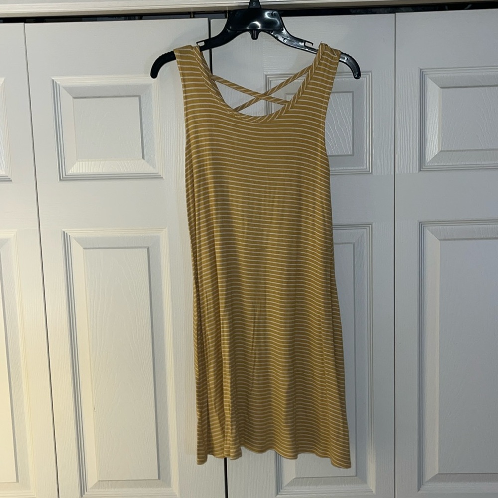Stripped Yellow Dress